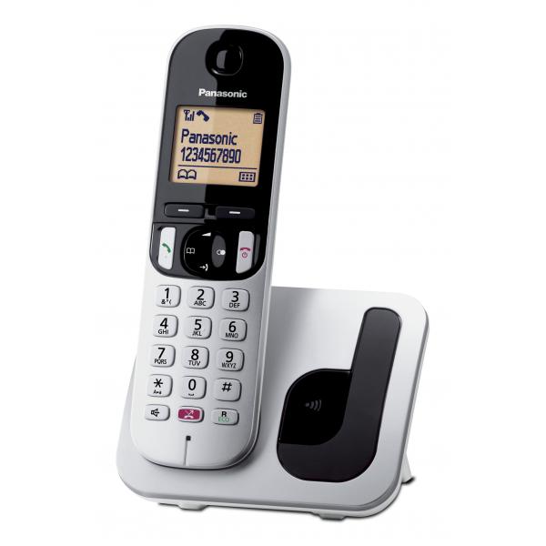 PANASONIC KX-TGC250JTS SILVER - TELEFONO CORDLESS SINGOLO - VIVAVOCE