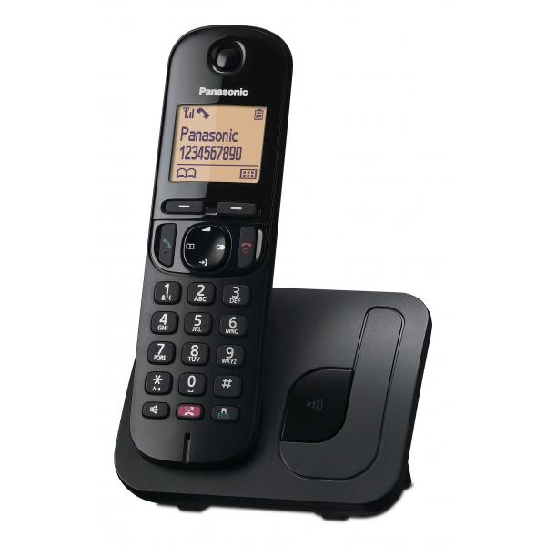 PANASONIC KX-TGC250JTB BLACK - TELEFONO CORDLESS SINGOLO - VIVAVOCE