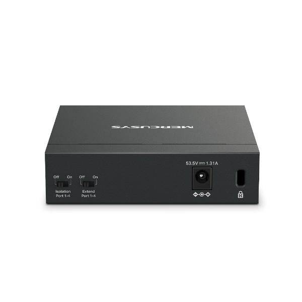MERCUSYS GIGABIT SWITCH MS105GP MINI 5 PORTE (4 PoE) GIGABIT METALLO