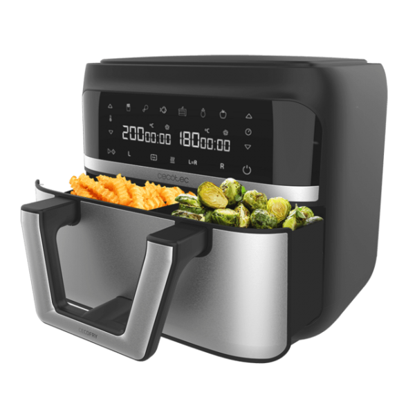 CECOTEC CECOFRY DUAL 9000 100149 9 LT. DOPPIO CESTELLO FRIGGITRICE AD ARIA CON DISPLAY DIGITALE