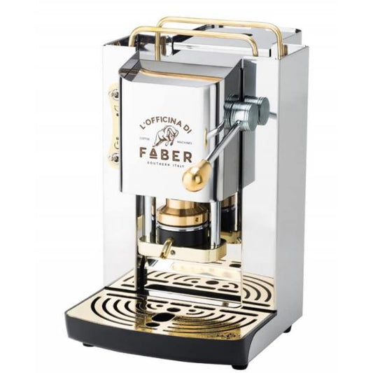 FABER PRO DELUXE - MACCHINA PER CAFFE'' - PRESSACIALDA IN OTTONE - ELETTROVALVOLA E TERMOSTATO 95 - TELAIO IN ACCIAIO