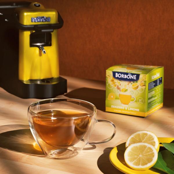 CAFFE'' BORBONE TISANA ZENZERO E LIMONE - CIALDE ESE 44MM - BOX 18PZ
