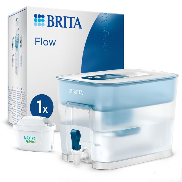 Brita FLOW MXpro Filtro per acqua da bancone 8,2 L Blu, Bianco