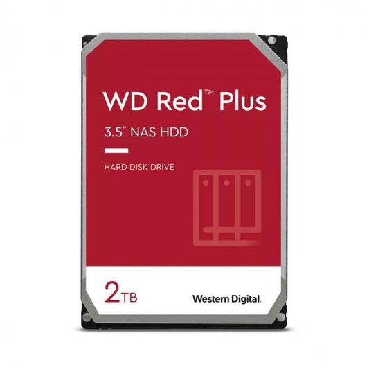 WESTERN DIGITAL WD RED PLUS HDD 2TB (WD20EFPX) - HARD DISK INTERNO - 3.5"" - IDEALE PER NAS