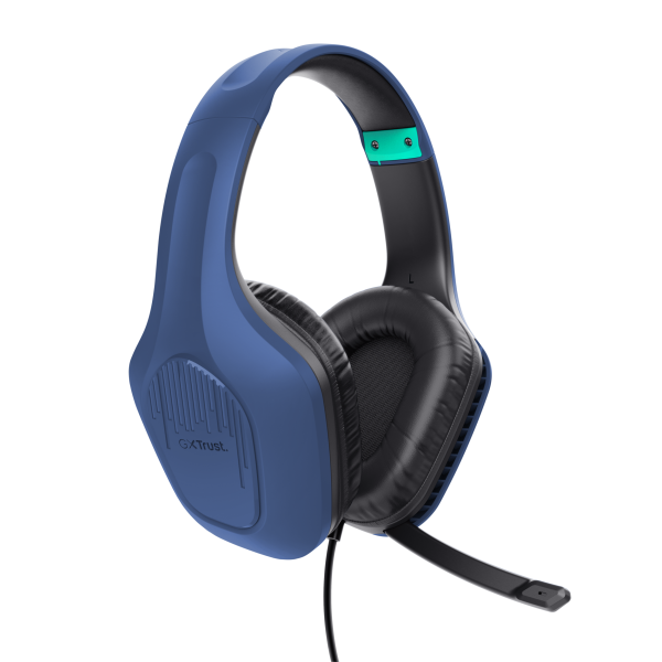 Trust GXT 415B Zirox Auricolare Cablato A Padiglione Gaming Blu