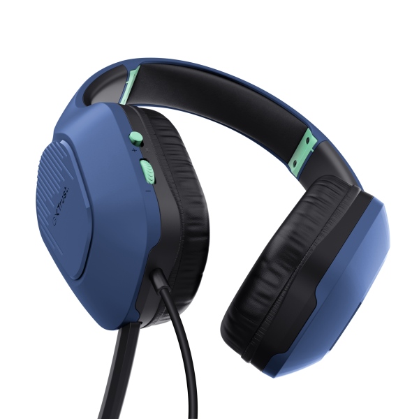 Trust GXT 415B Zirox Auricolare Cablato A Padiglione Gaming Blu