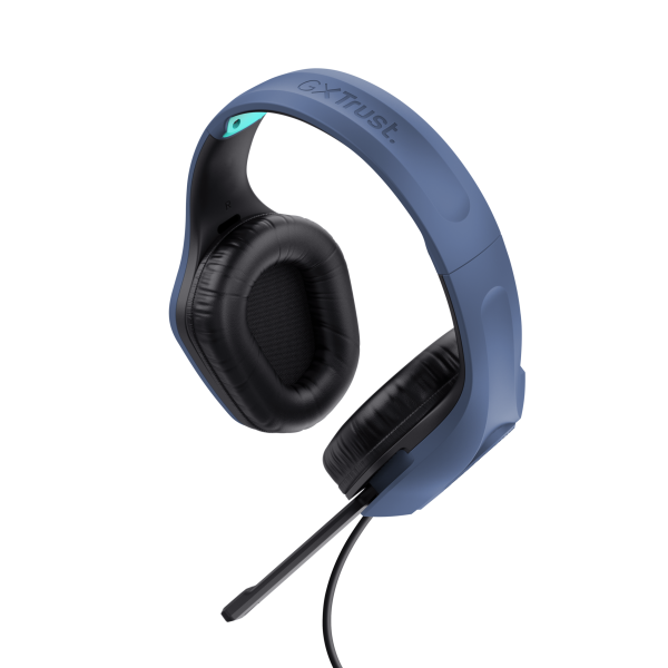 Trust GXT 415B Zirox Auricolare Cablato A Padiglione Gaming Blu