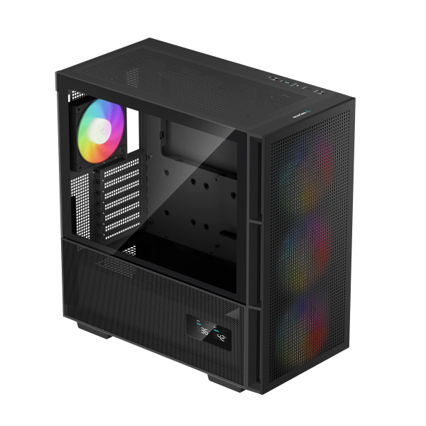 DEEPCOOL CASE MID TOWER CH560 DIGITAL TG 3x140F+1*120B FAN ARGB R-CH560-BKA