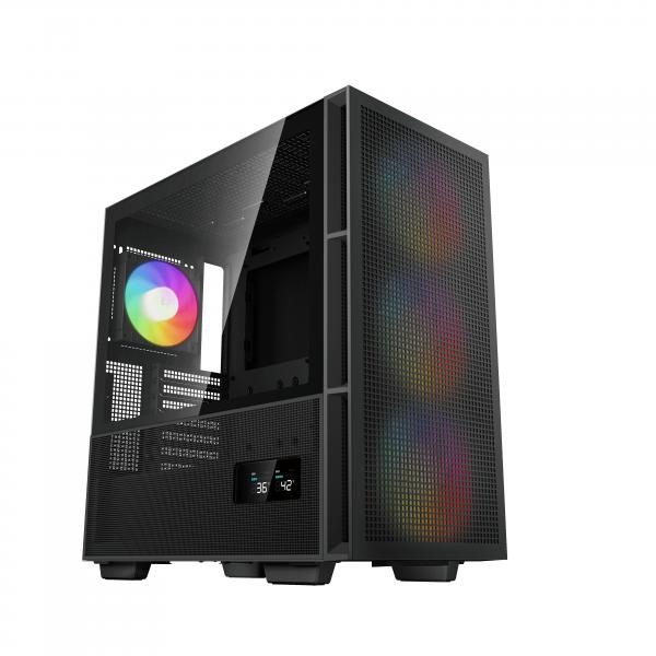 DEEPCOOL CASE MID TOWER CH560 DIGITAL TG 3x140F+1*120B FAN ARGB R-CH560-BKA