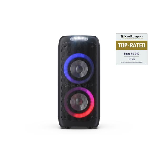 SHARP XPARTY STREET BEAT (PS-949) - SPEAKER BLUETOOTH PORTATILE TWS - 260W - USB - AUX - GIOCO LUCE LED RGB