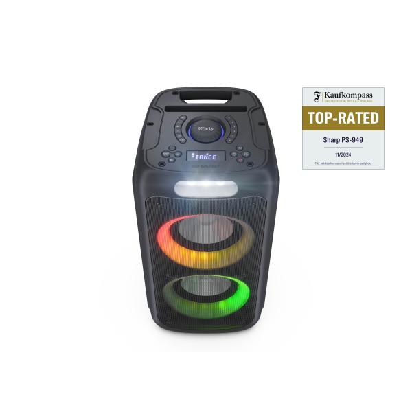 SHARP XPARTY STREET BEAT (PS-949) - SPEAKER BLUETOOTH PORTATILE TWS - 260W - USB - AUX - GIOCO LUCE LED RGB