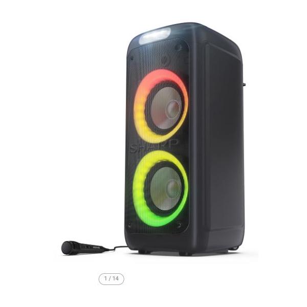 SHARP XPARTY STREET BEAT (PS-949) - SPEAKER BLUETOOTH PORTATILE TWS - 260W - USB - AUX - GIOCO LUCE LED RGB