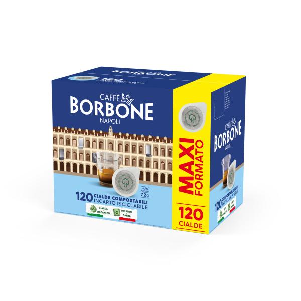 CIALDE ESE 44MM CAFFE'' BORBONE MISCELA DECISA (NERA) - BOX 120PZ