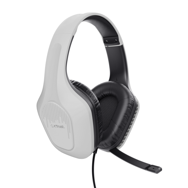 Trust GXT 415W Zirox Auricolare Cablato A Padiglione Gaming Bianco