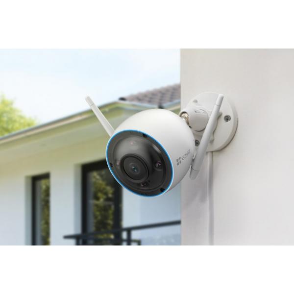 EZVIZ H3 2K TELECAMERA DA ESTERNO CON LUCE STROBO E SIRENA 3MP I.A.