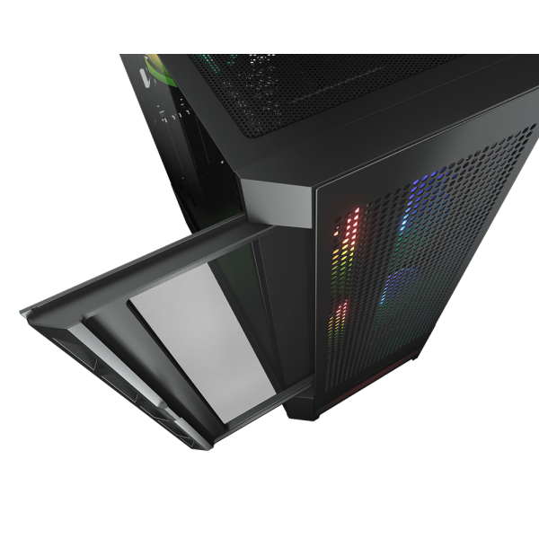 COUGAR CASE MID TOWER AIRFACE RGB BLK 2*140+120mm FAN + CTRL