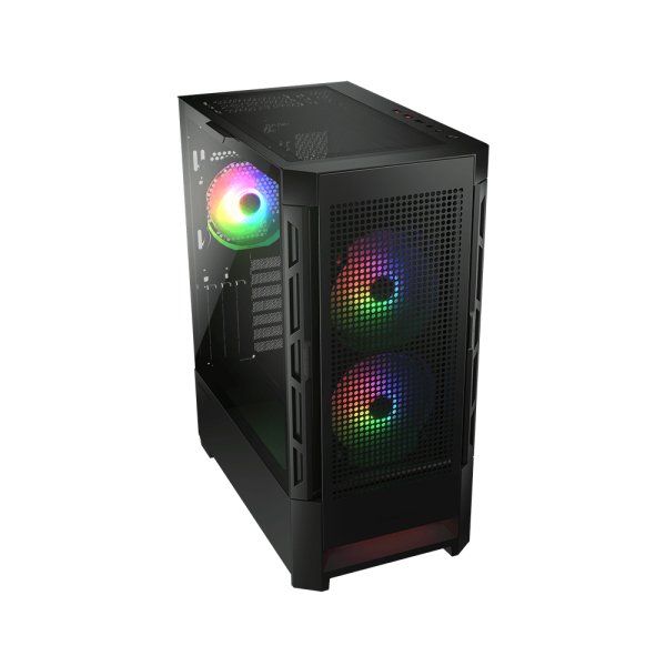 COUGAR CASE MID TOWER AIRFACE RGB BLK 2*140+120mm FAN + CTRL