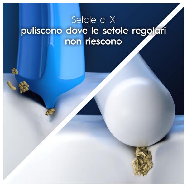 Oral-B CrossAction 80730885 testina per spazzolino 5 pz Bianco