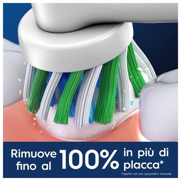 Oral-B CrossAction 80730885 testina per spazzolino 5 pz Bianco