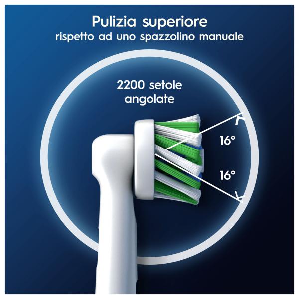 Oral-B CrossAction 80730885 testina per spazzolino 5 pz Bianco