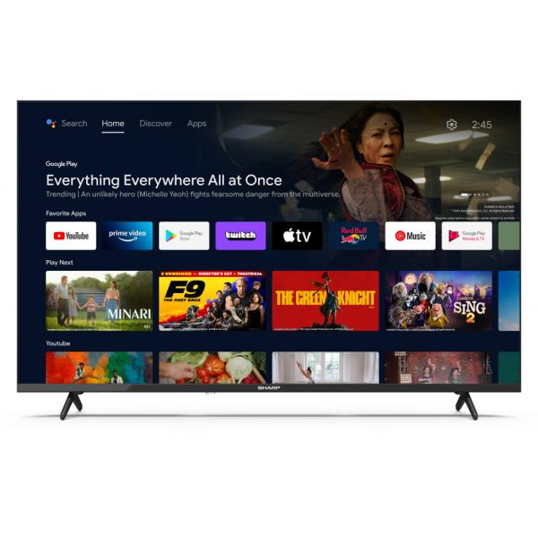 SHARP 40FH2EA - 40"" ANDROID TV LED FHD - FRAMELESS - COMP. TV SAT - AUDIO DOLBY DIGITAL+ / DTS HD - CHROMECAST - BLACK - IT