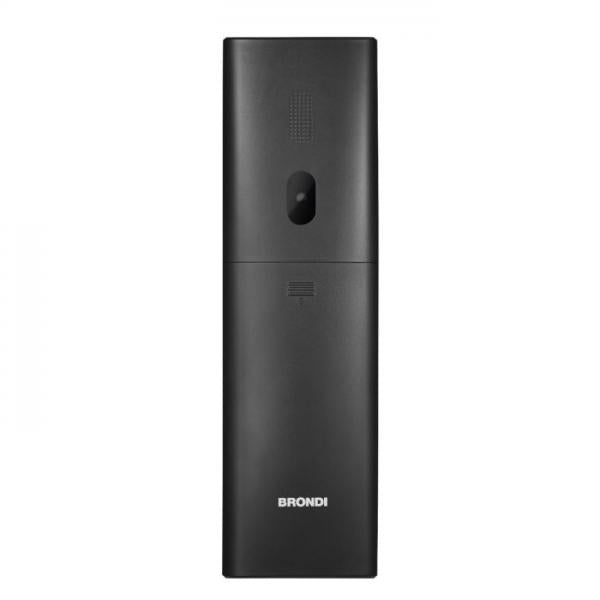 BRONDI AMICO FIDATO (NERO) - TELEFONO CELLULARE PER ANZIANI - TASTO SOS - TORCIA - CONTROLLO REMOTO - FOTOCAMERA - BASE DI RICARICA