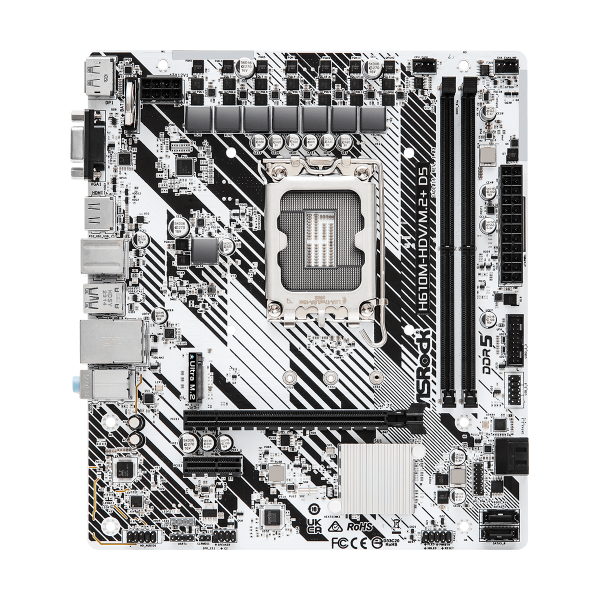 ASROCK H610M-HDV/M.2+ D5 - MAINBOARD MICRO ATX - DDR5 - SOCKET 1700