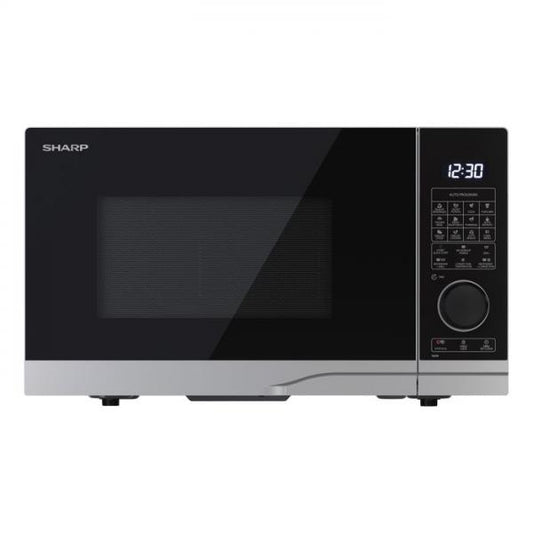 SHARP YC-PC254AE-S - FORNO A MICROONDE 25LT - 900W - CONTROLLO DIGITALE - GRILL - 11 LIVELLI DI POTENZA - BLACK/SILVER