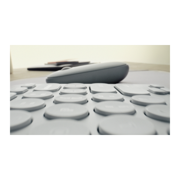 Logitech 920-012221 tastiera Mouse incluso Universale RF senza fili + Bluetooth QWERTY Italiano Grafite