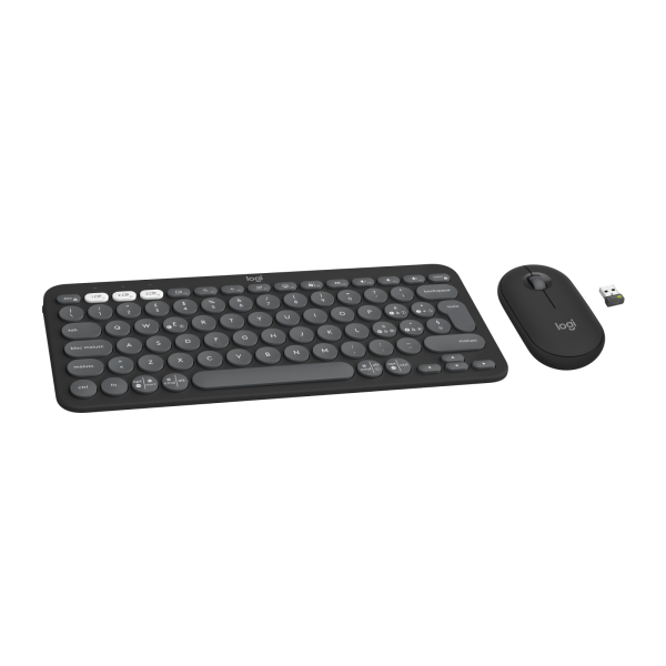 Logitech 920-012221 tastiera Mouse incluso Universale RF senza fili + Bluetooth QWERTY Italiano Grafite