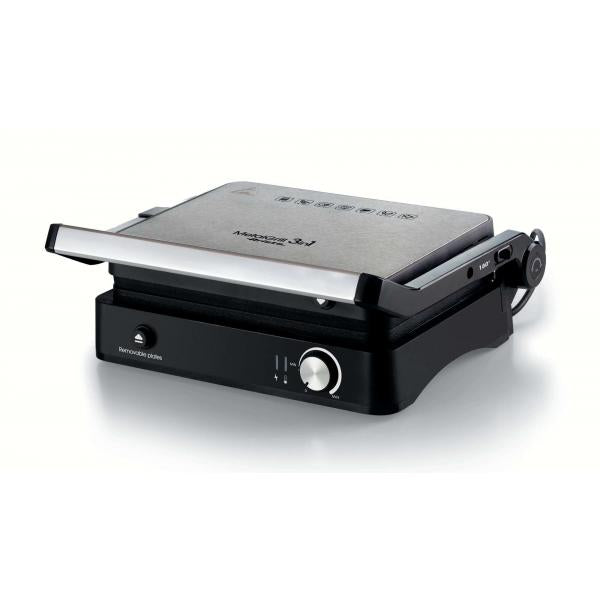 ARIETE METAL GRILL 3 IN 1 (1934/00) - PIASTRA ELETTRICA ANTIADERENTE - APERTURA 180 GRADI - 2000W