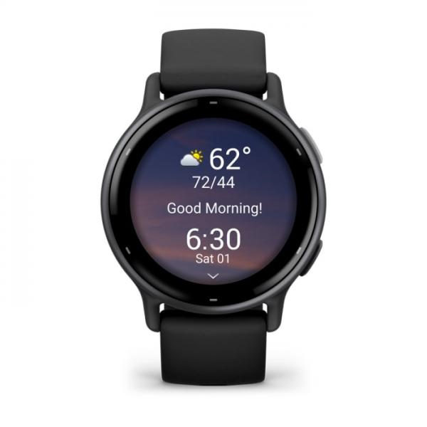 Garmin Vivoactive 5 3,05 cm (1.2") AMOLED 42 mm Digitale 390 x 390 Pixel Touch screen Nero Wi-Fi GPS (satellitare)