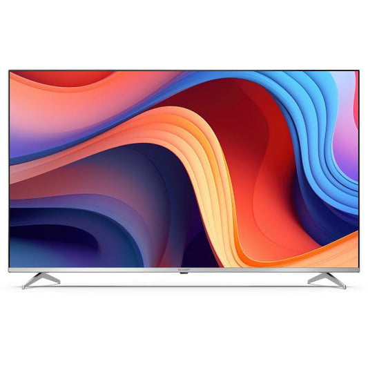 SHARP 55GP6260E - 55"" GOOGLE TV QLED 4K - FRAMELESS - TV SAT CERTIFICATO - HDR - AUDIO HARMAN KARDON - ARGENTO - IT