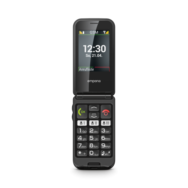 EMPORIA TALKglam BLACK EASY PHONE CLAMSHELL