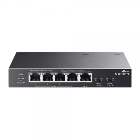 TP-LINK TL-SG1005P-PD - SWITCH DESKTOP 5 PORTE GIGABIT - 4 POE OUT E 1 POE IN