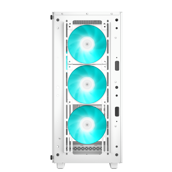DEEPCOOL CASE MID TOWER CC560 V2 WHITE 3+1x120 LED FAN TG
