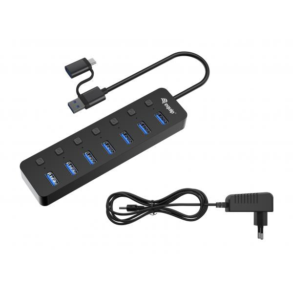 EQUIP 128965 - HUB USB-A/C 7-PT USB-A 3.2 CON POWER SWITCH
