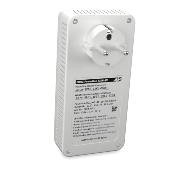 Powerline 1240 AX WLAN Set 1200 Mbit/s Collegamento ethernet LAN Wi-Fi Bianco 2 pz