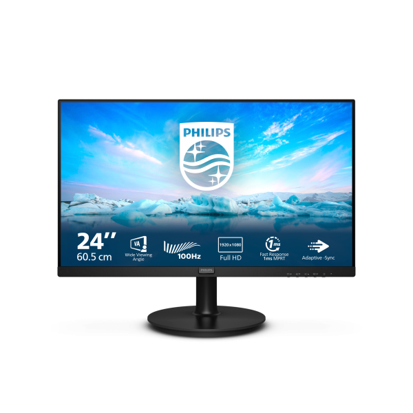 Philips V Line 241V8LAB/00 LED display 60,5 cm (23.8") 1920 x 1080 Pixel Full HD LCD Nero - (Philips V Line 241V8LAB/00 LED display 60,5 cm (23.8") 1920 x 1080 Pixel Full HD LCD Nero)