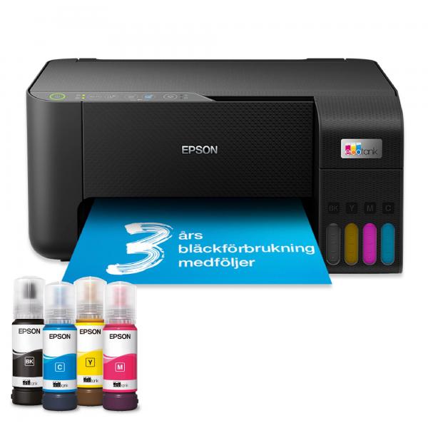 EPSON EcoTank ET-2860 (C11CJ67428) - STAMPANTE MULTIFUNZIONE INKJET A4 - WiFi - FRONTE/RETRO AUTO - 33 PPM