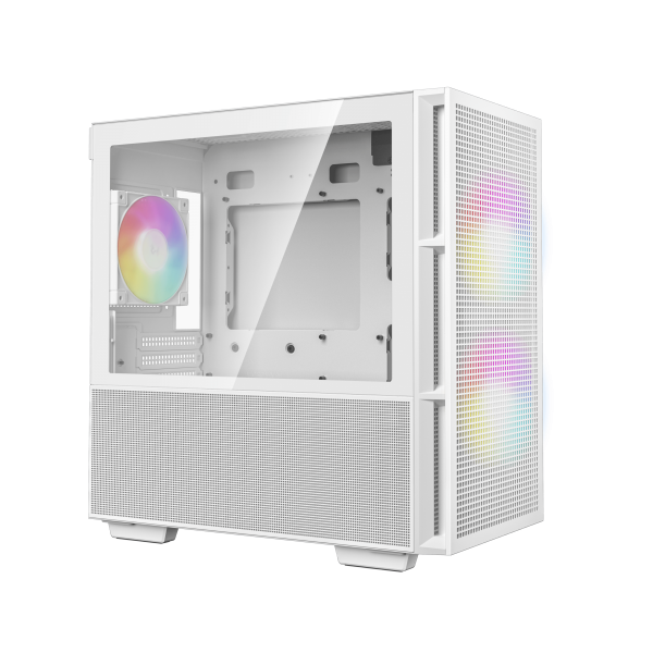 DEEPCOOL CASE MICRO ATX CH360 WHITE 2*140+1*120mm ARGB FAN