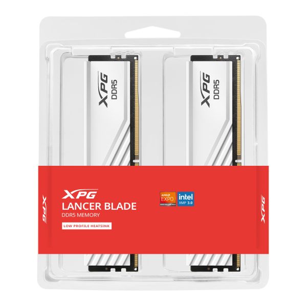 MEM DDR5 ADATA XPG LANCER BLADE 32GB(2x16GB)6000MHz BIANCA X5U6000C3016G-DT