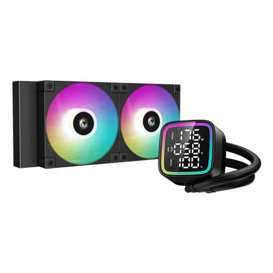 DEEPCOOL RAFF. CPU LIQUIDO LD240 LED RGB & DISPLAYR-LD240-BKMSN-G-1