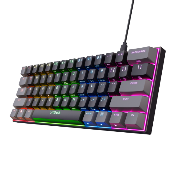 Trust GXT 867 Acira tastiera Gaming USB QWERTY Italiano Nero