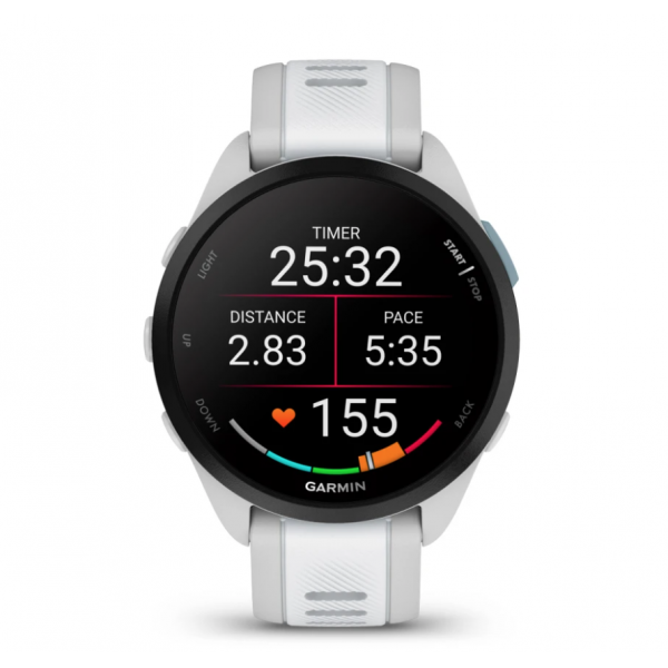 Garmin Forerunner 165 3,05 cm (1.2") AMOLED 43 mm Digitale 390 x 390 Pixel Touch screen Grigio GPS (satellitare)