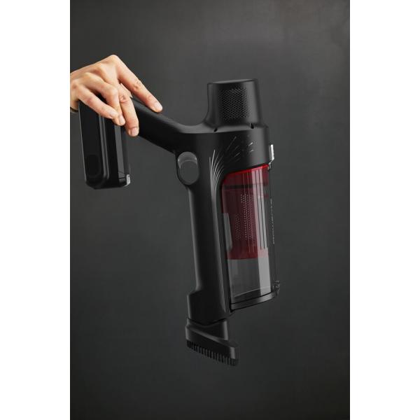 Rowenta RH6A71 Aspirapolvere a bastone 2 in 1 Batteria Secco Senza sacchetto Alluminio, Rosso