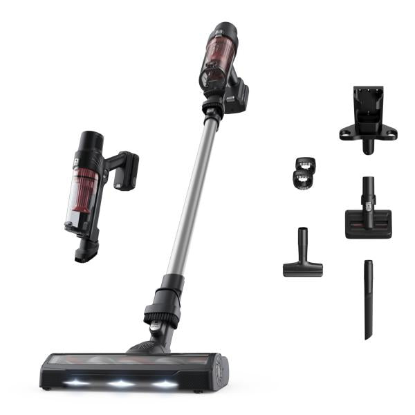 Rowenta RH6A71 Aspirapolvere a bastone 2 in 1 Batteria Secco Senza sacchetto Alluminio, Rosso