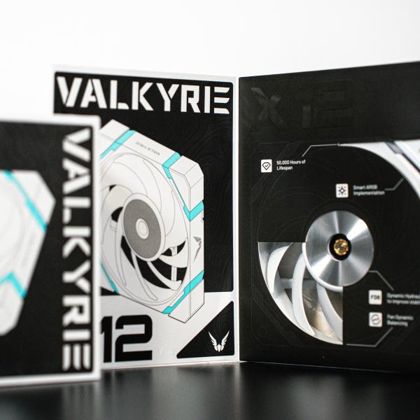 VALKYRIE VENTOLE CASE X12F ARGB WHITE 120mm VK-FANX12FW