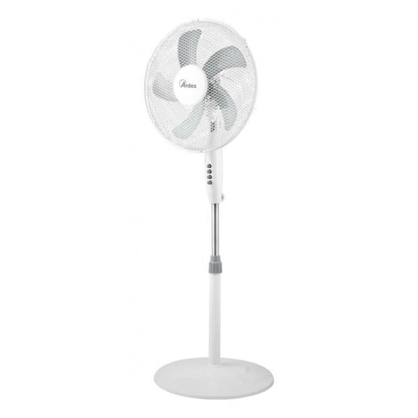 ARDES BRISA (AR5BR41PB) - VENTILATORE A PIANTANA CON PALA COLORATA 40CM, 40W 3 VELOCITA'' BIANCO