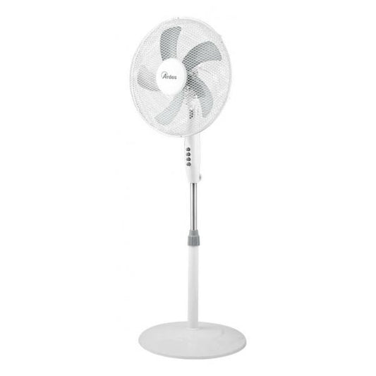 ARDES BRISA (AR5BR41PB) - VENTILATORE A PIANTANA CON PALA COLORATA 40CM, 40W 3 VELOCITA'' BIANCO